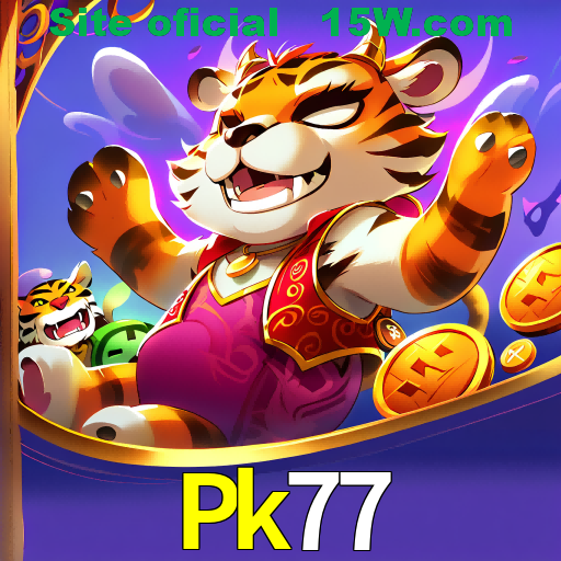 Imagem promocional da Pk77 mostrando a plataforma e suas vantagens